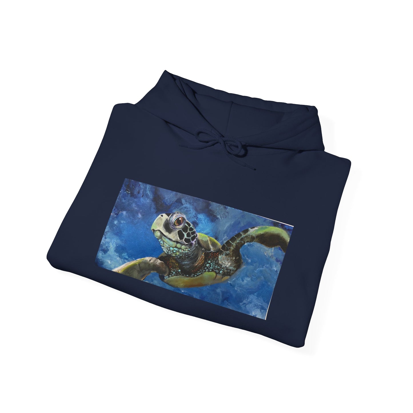 Artistic Sea Turtle Hoodie, Eco-Friendly Sweatshirt, Ocean Lover Gift, Gift for Marine Biologists, Casual Coastal Wear