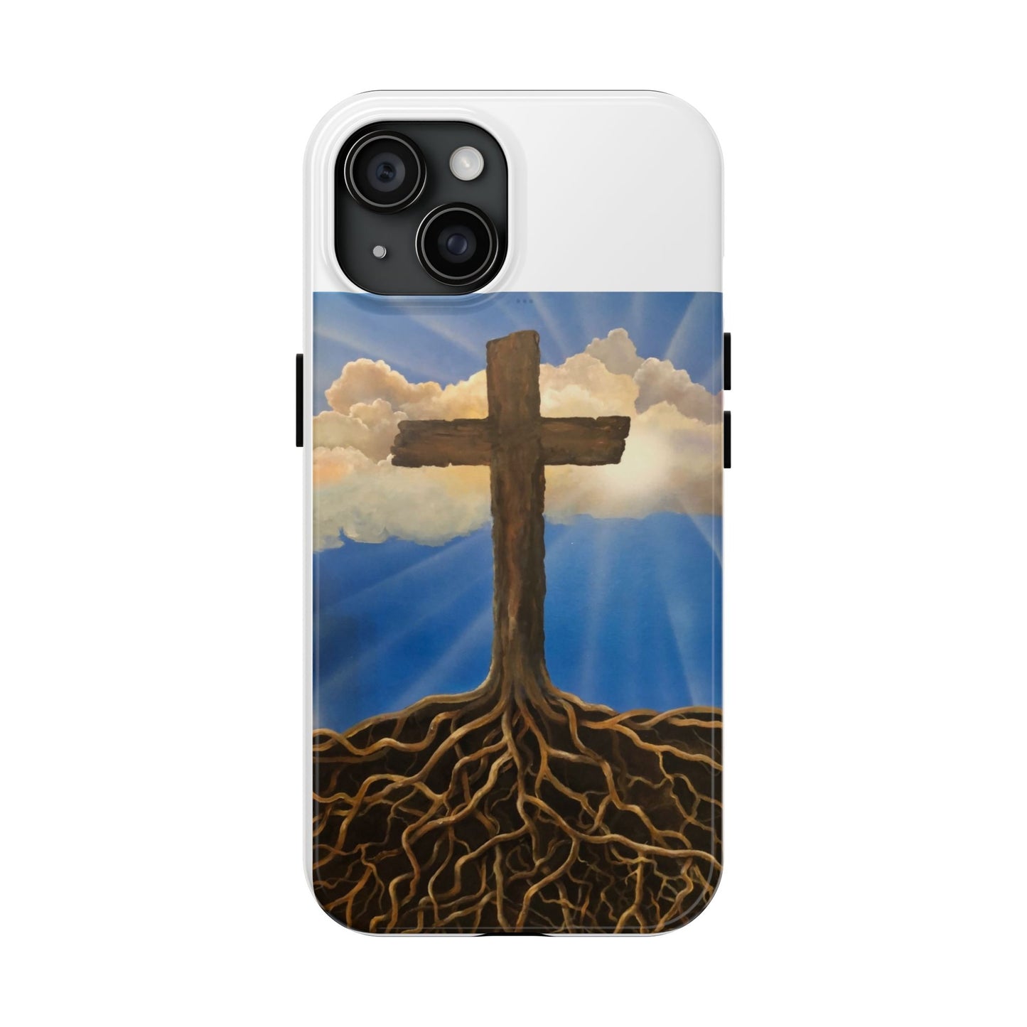 Inspirational Christian Phone Case with Cross Design