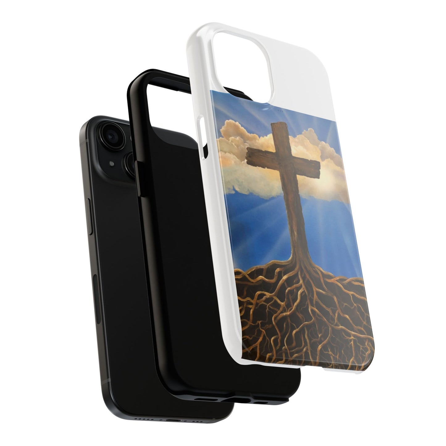 Inspirational Christian Phone Case with Cross Design